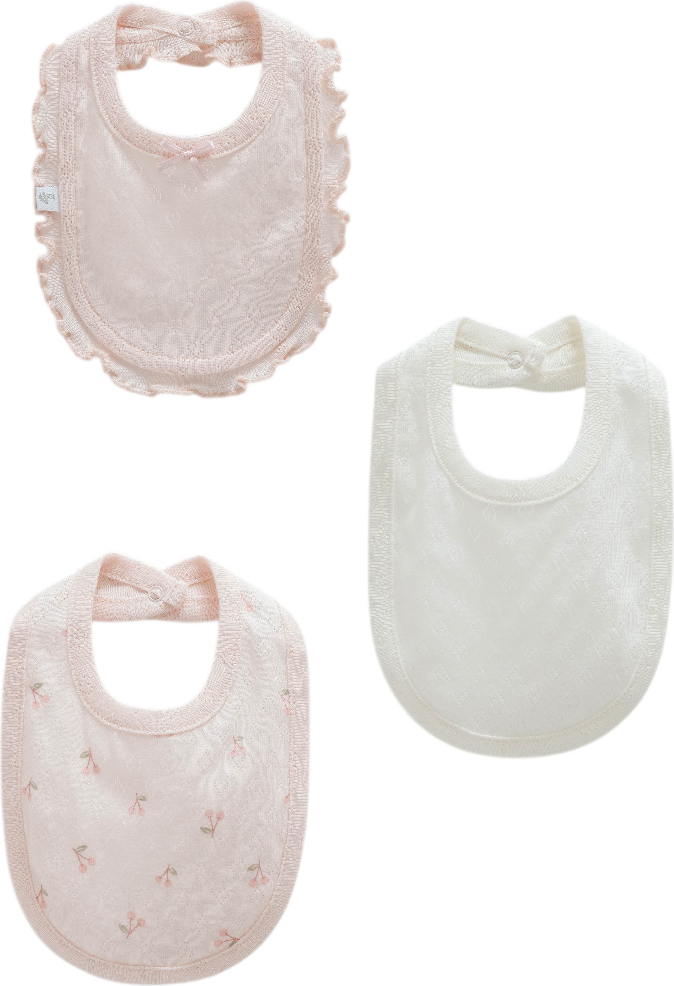 Bibs set 3pcs (pack of 4 sets), series ALL TIME GIRL. (Ready) Bibs set 3pcs (pack of 4 sets), series ALL TIME GIRL. (Ready)