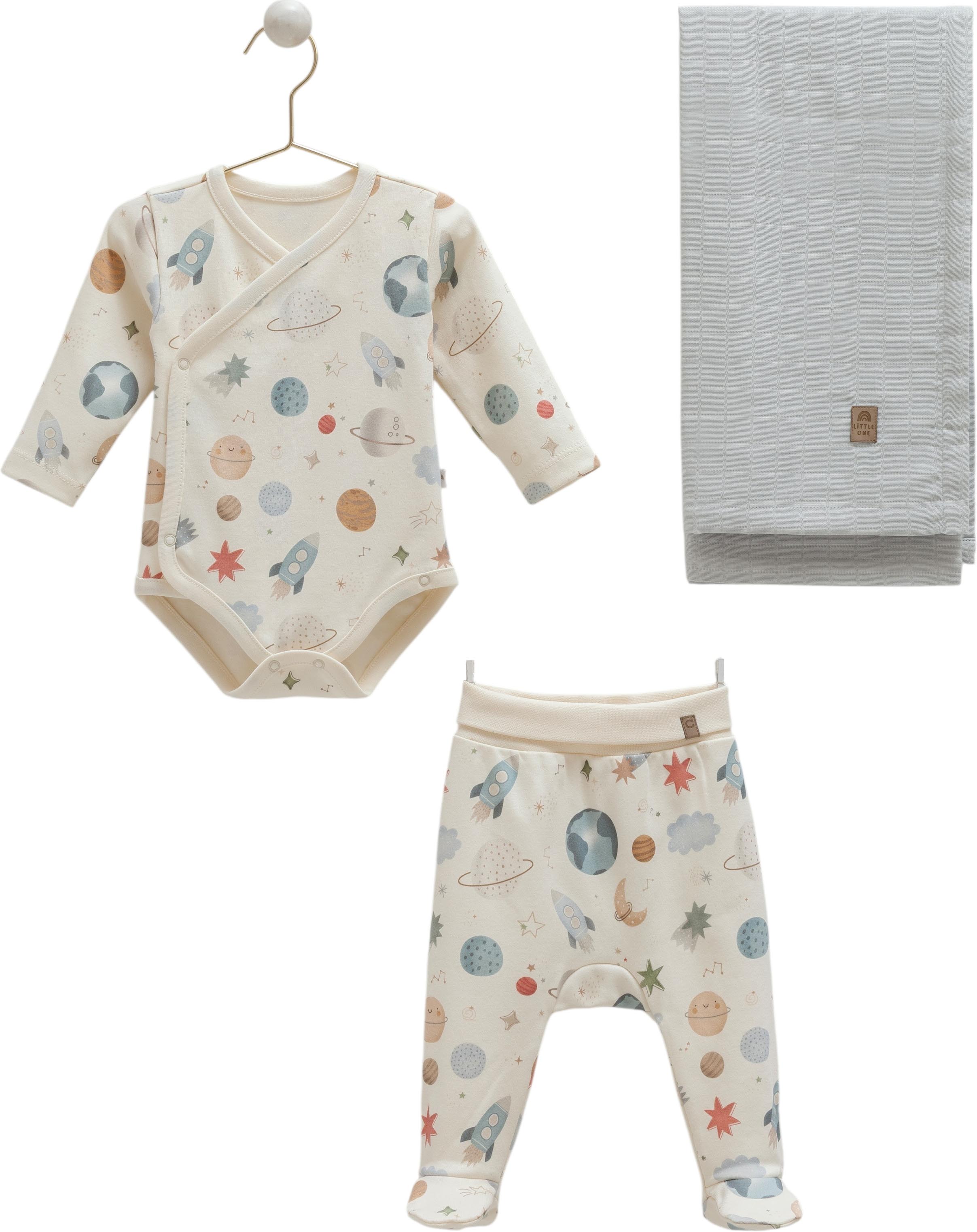 Set sweater+vest+blanket, series BASIC