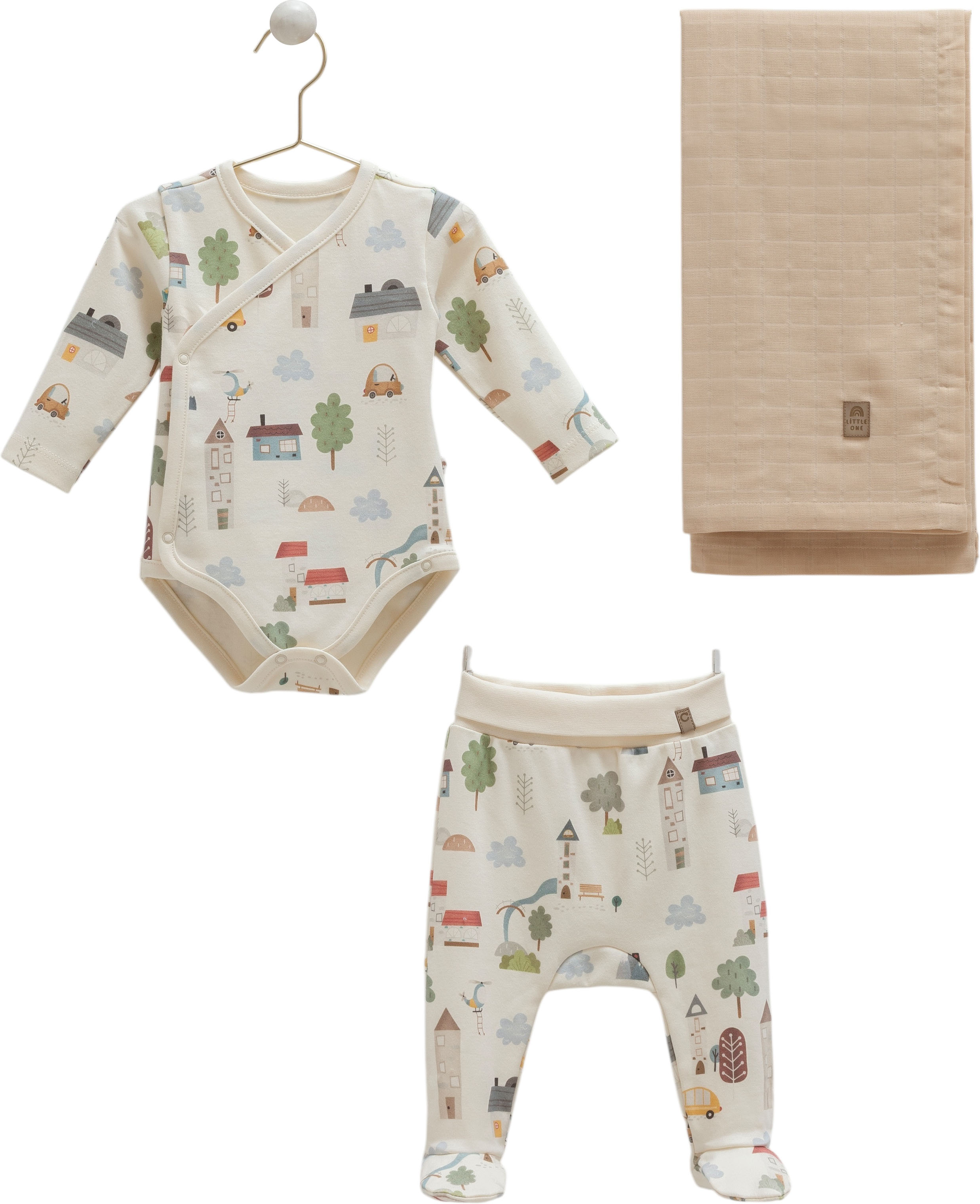 Set sweater+vest+blanket, series BASIC