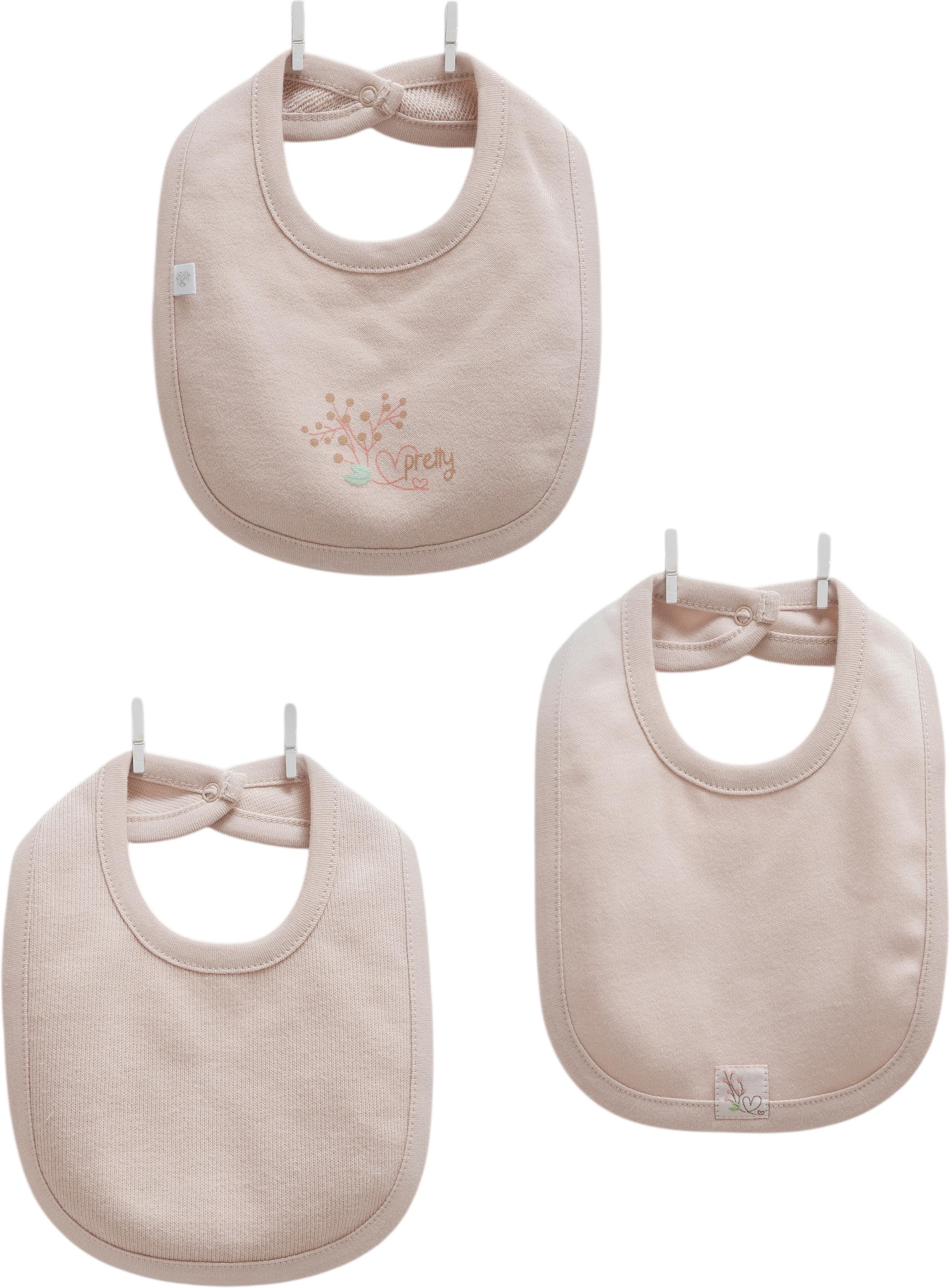 Bibs set 3pcs (pack of 4 sets), series PRETTY BABY