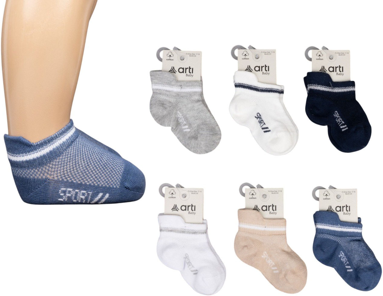 Socks low cut cotton Misket