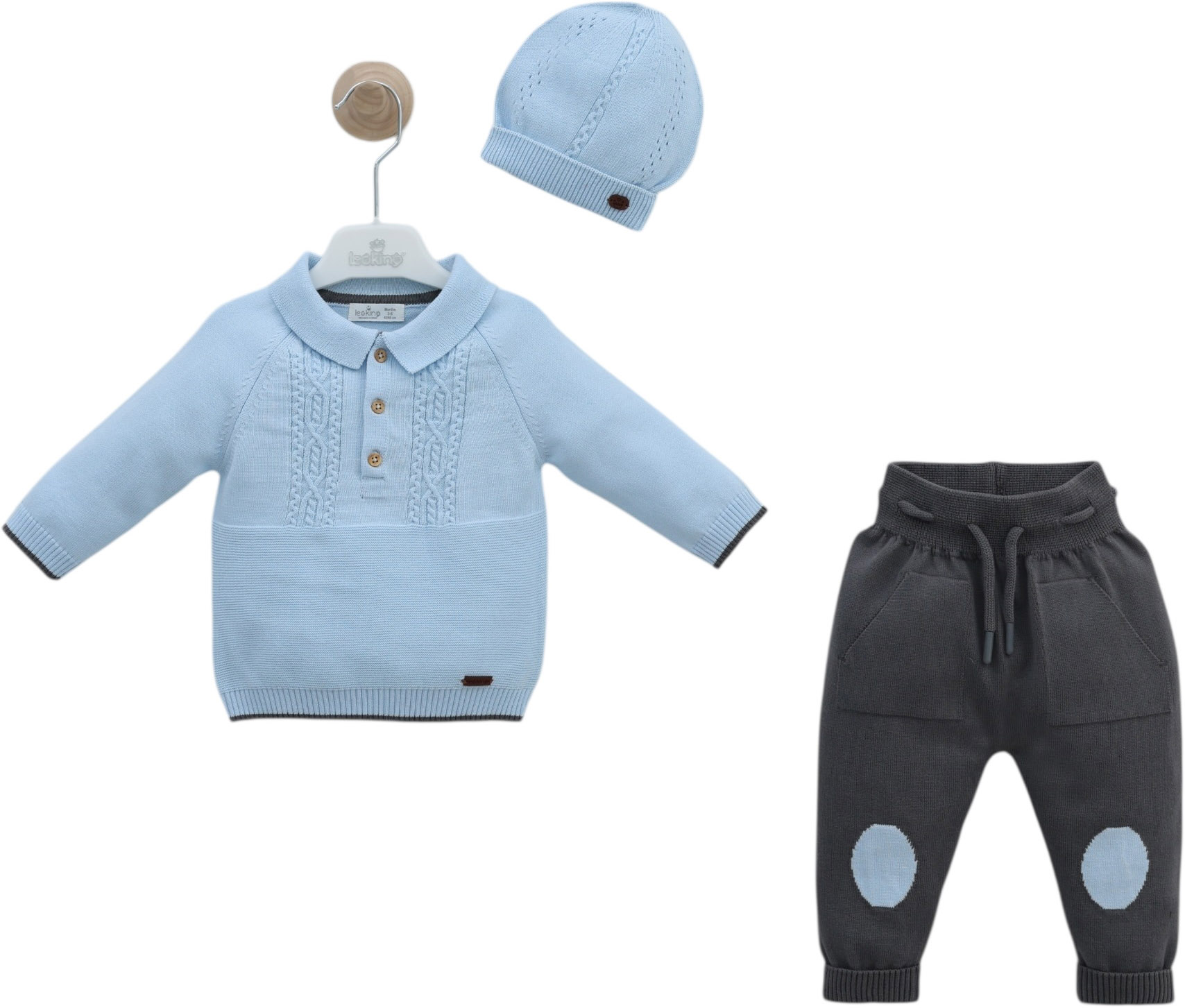 Set sweater+pants+hat