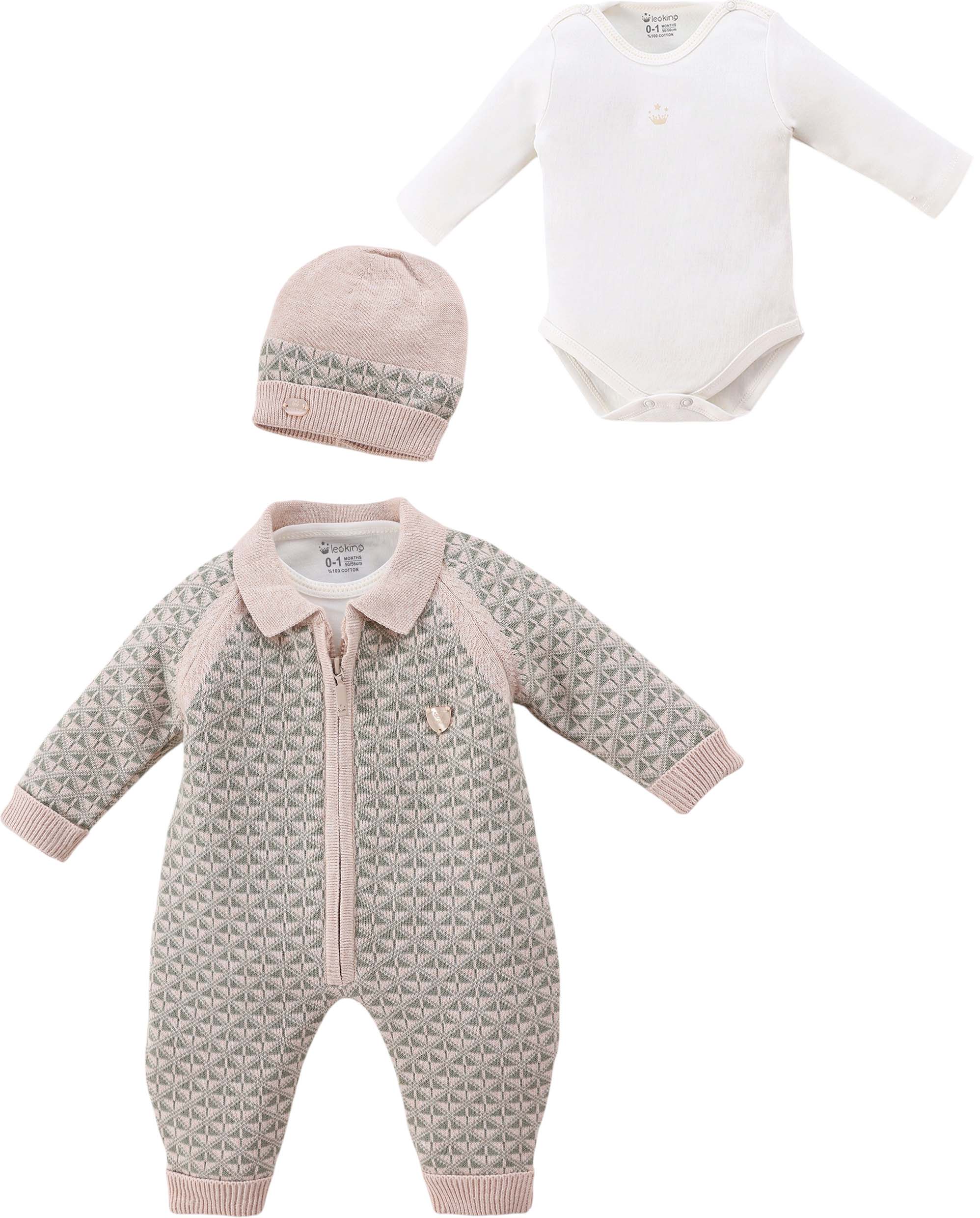 Set overalls+body+hat