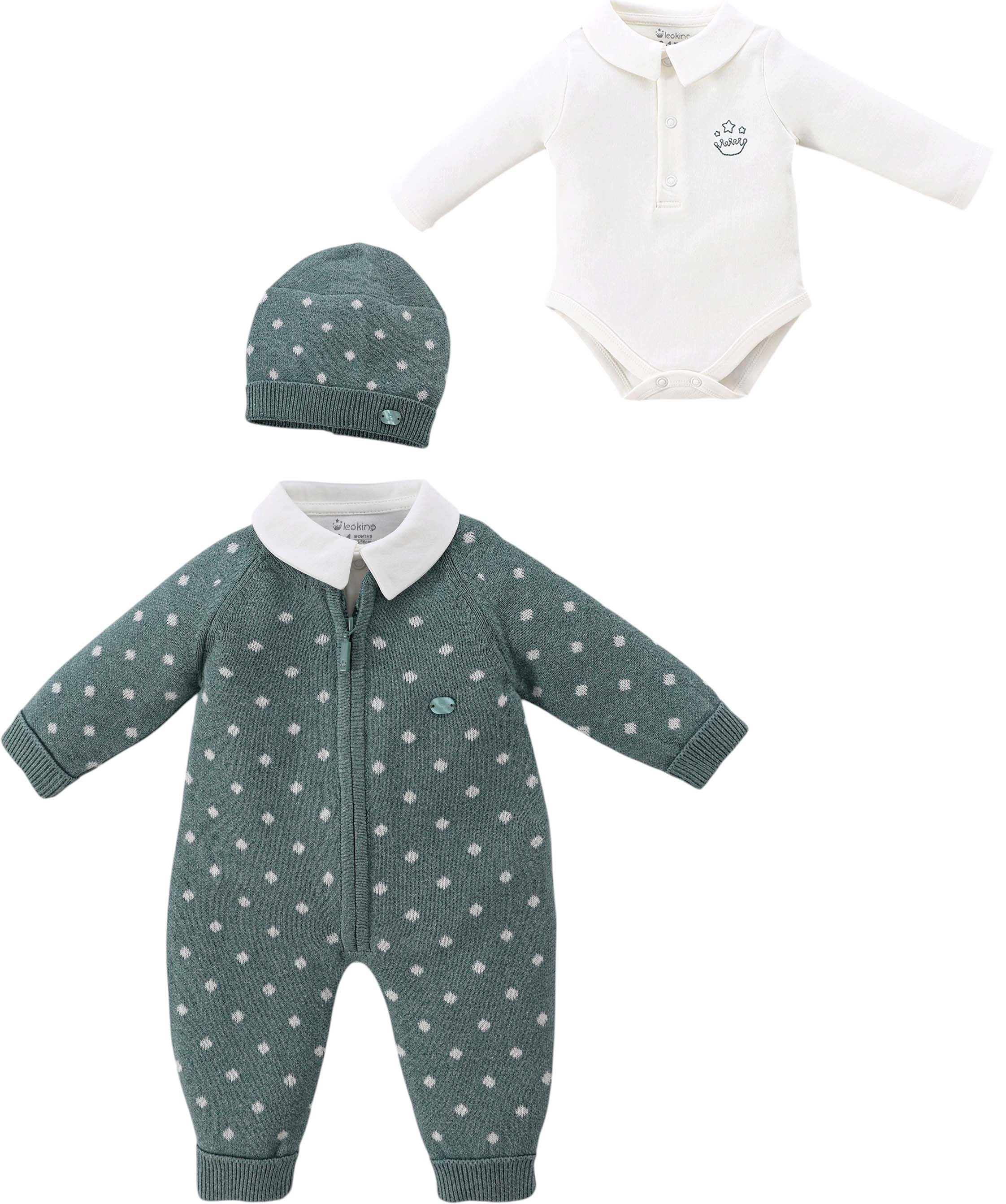 Set overalls+body+hat