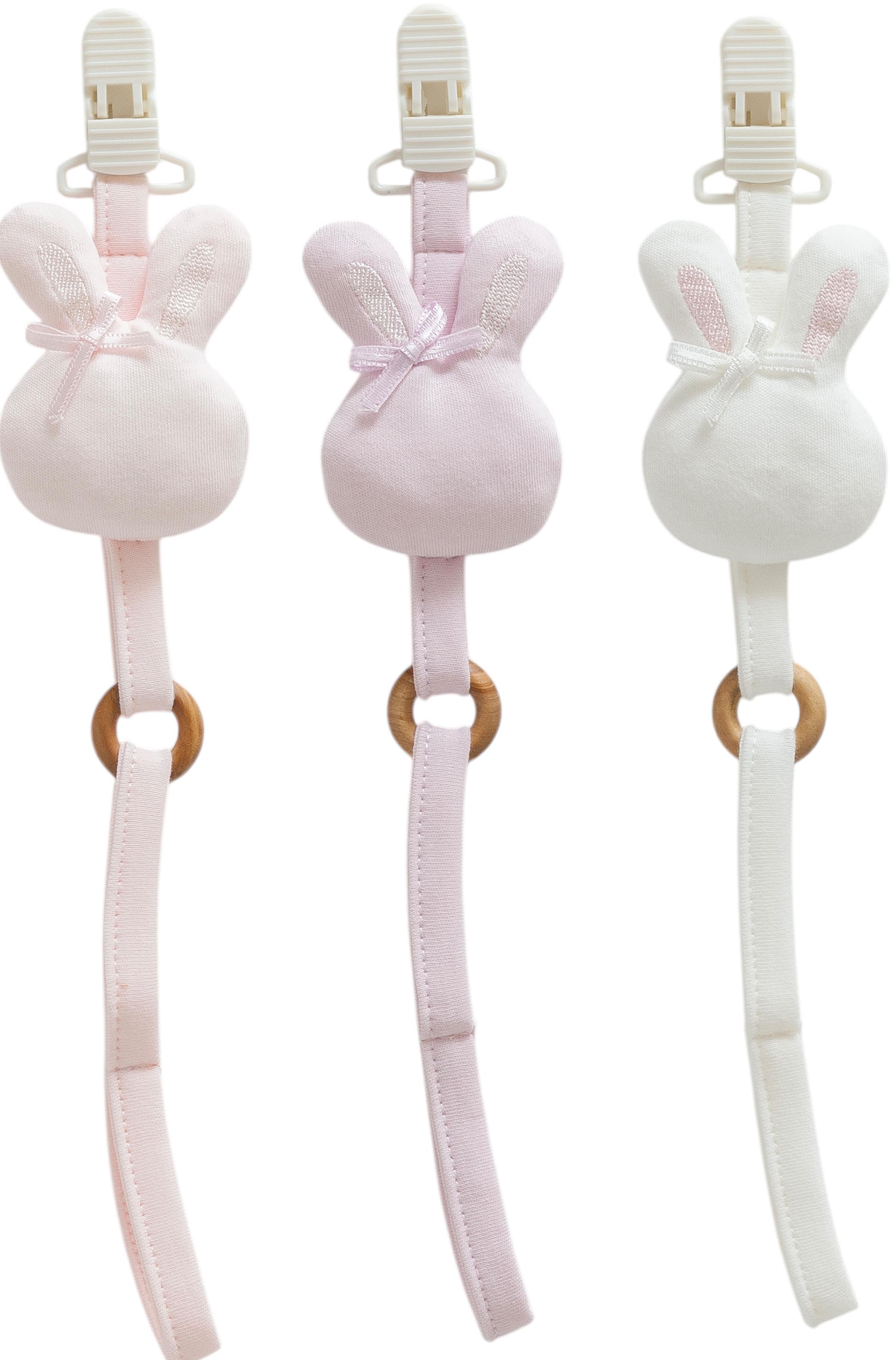 Pacifier holder, series CUTE RABBIT