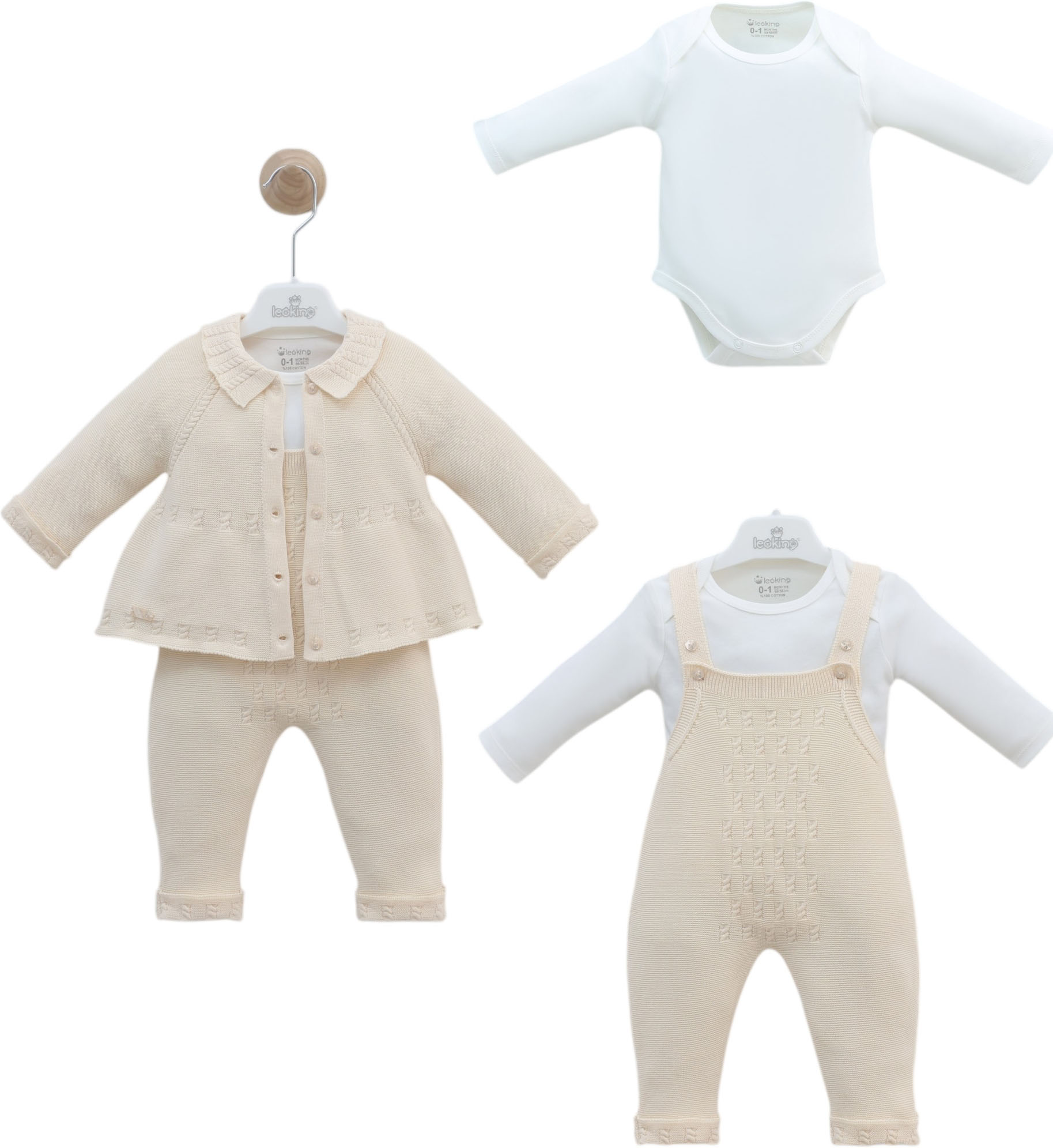 Set sweater+body+overalls Set sweater+body+overalls