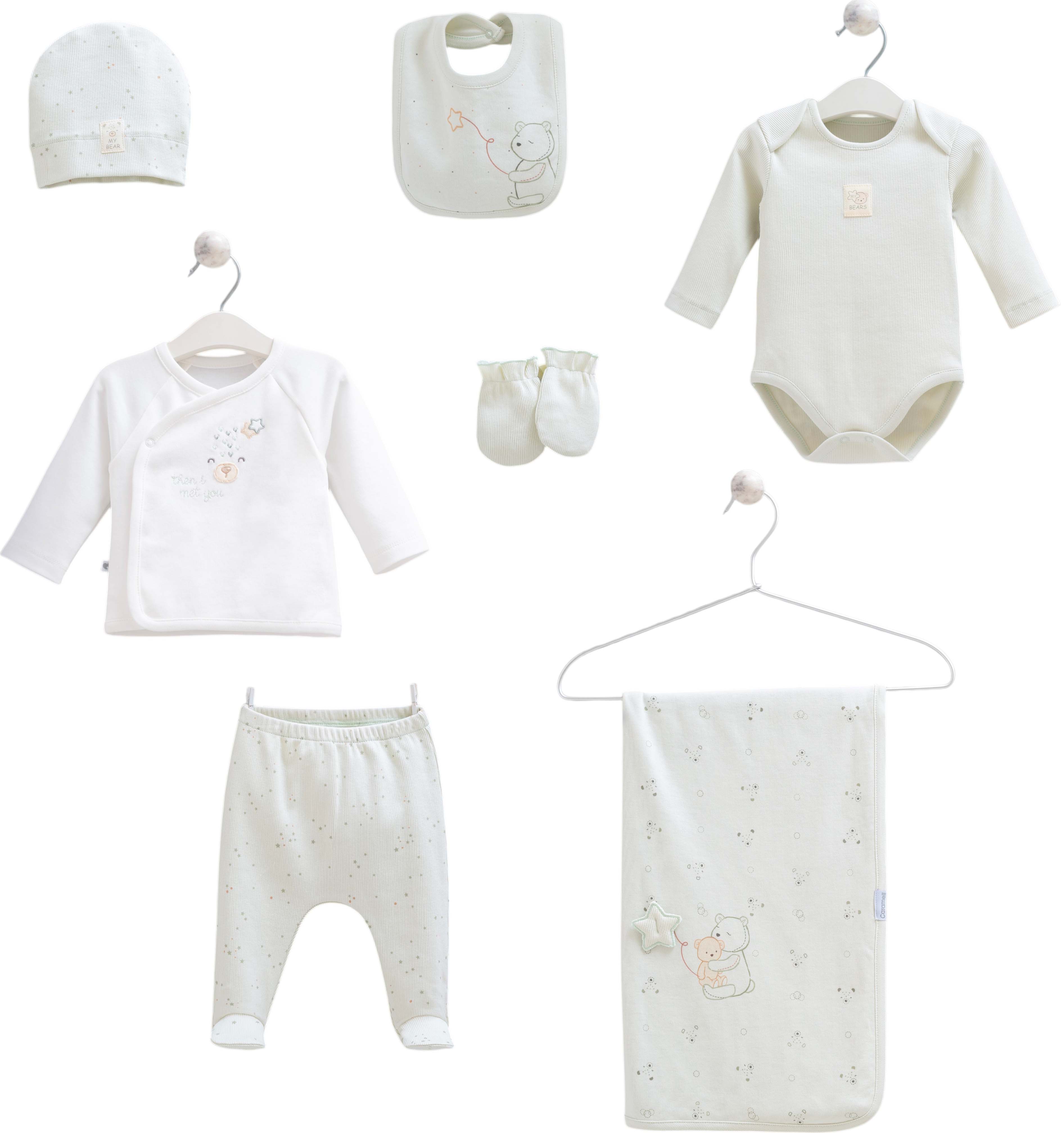 Set 7 items, series TEDDY BEAR