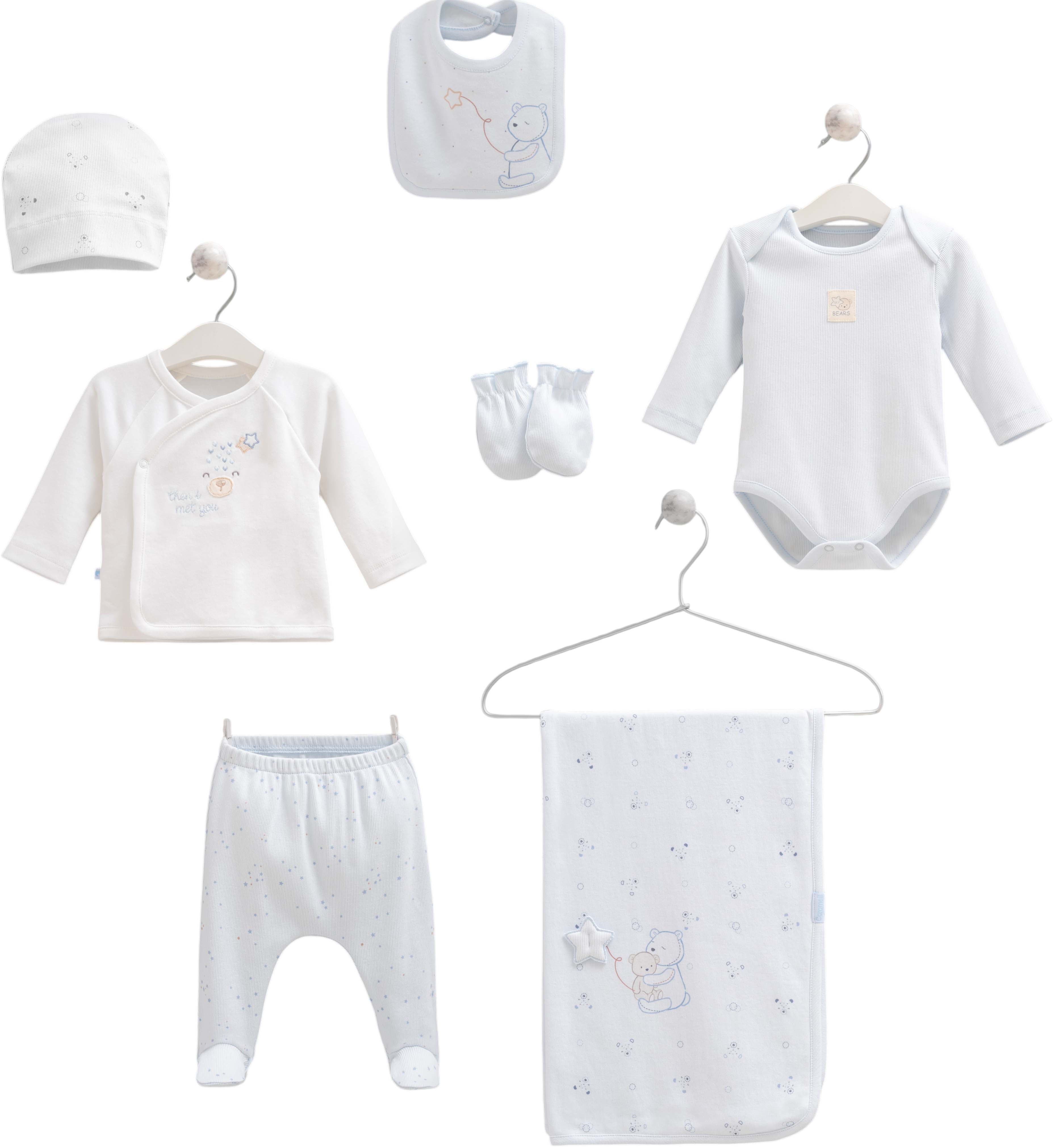 Set 7 items, series TEDDY BEAR