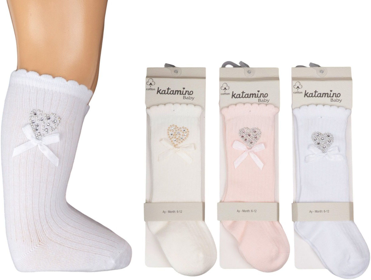 Knee high socks cotton Bohem