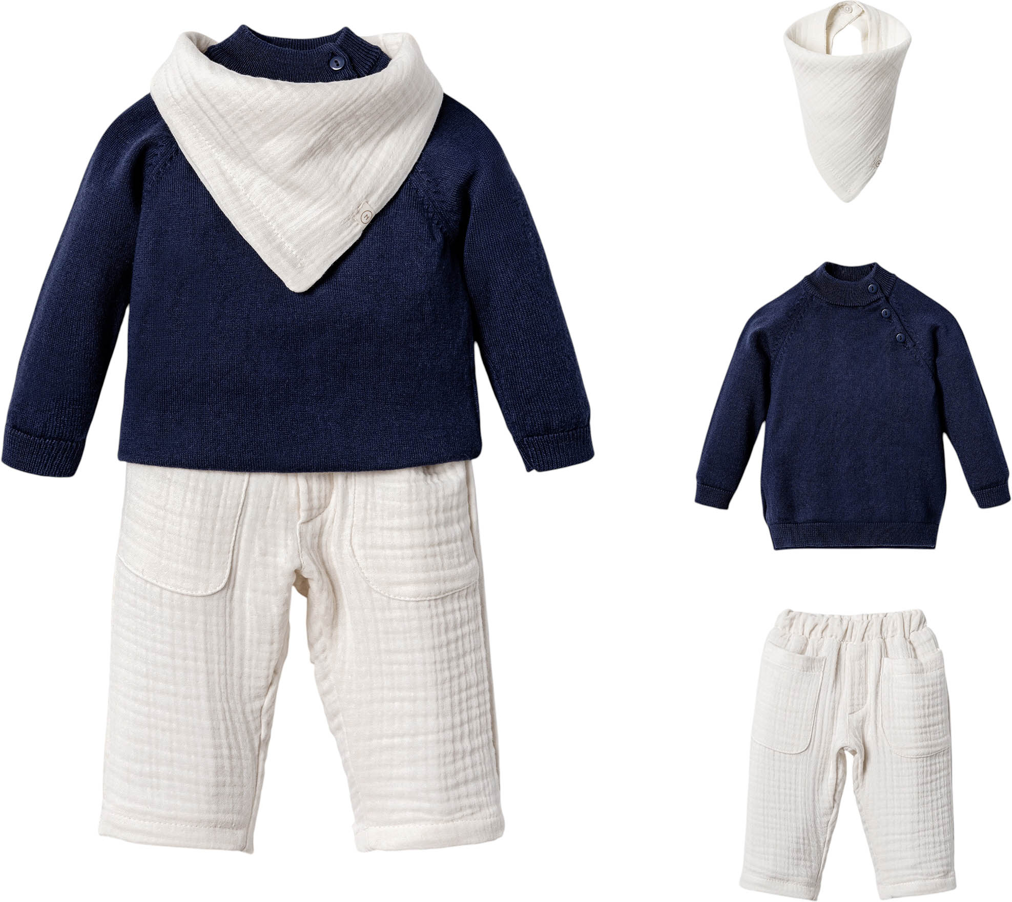 Set sweater+pants+bib