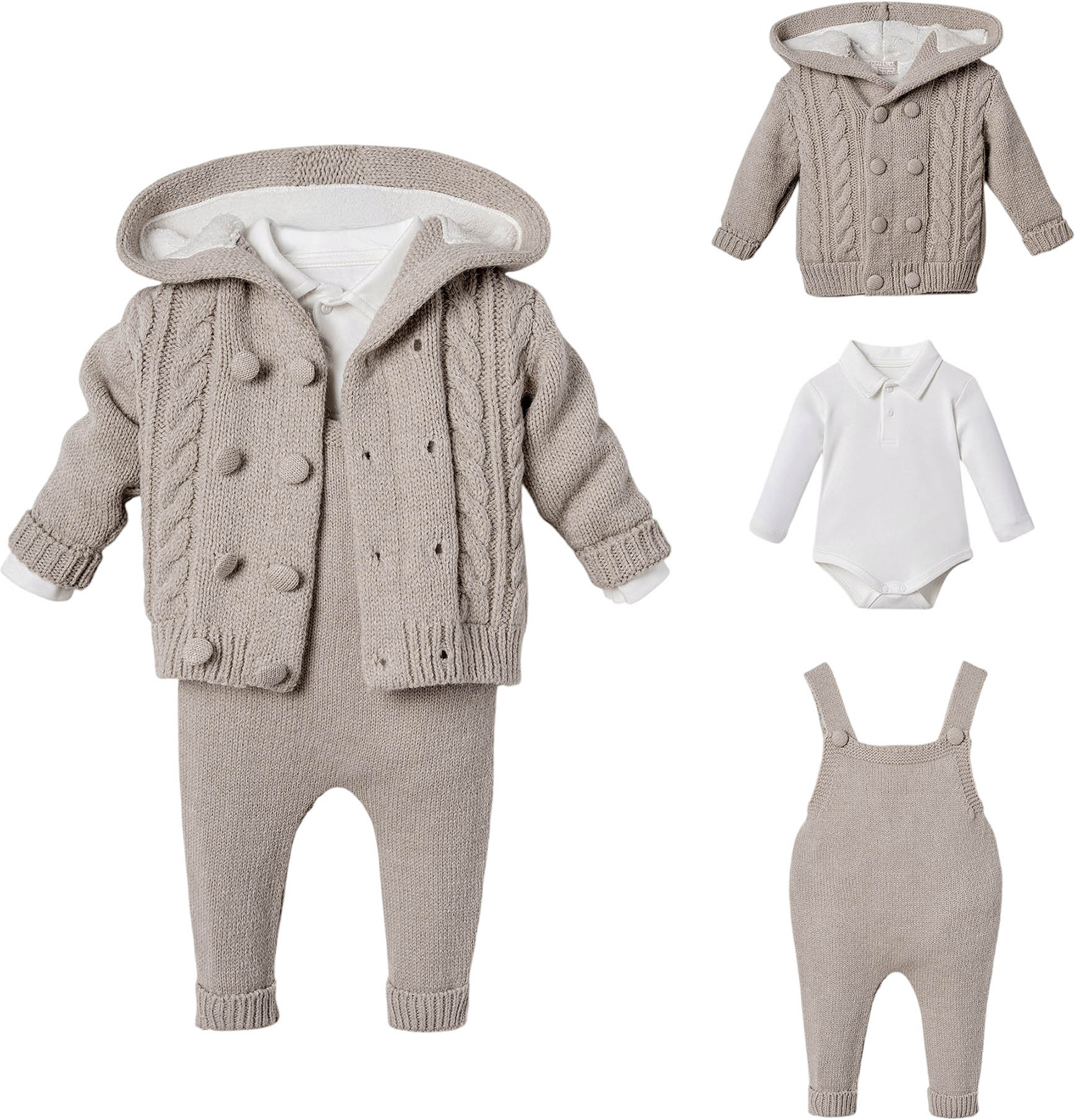 Set sweater+body+overalls Set sweater+body+overalls