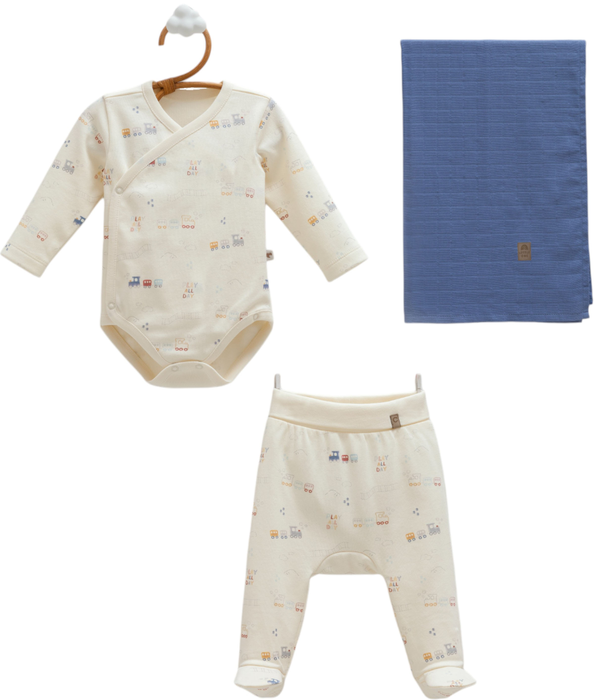 Set body+pants+
muslin blanket, series BASIC 