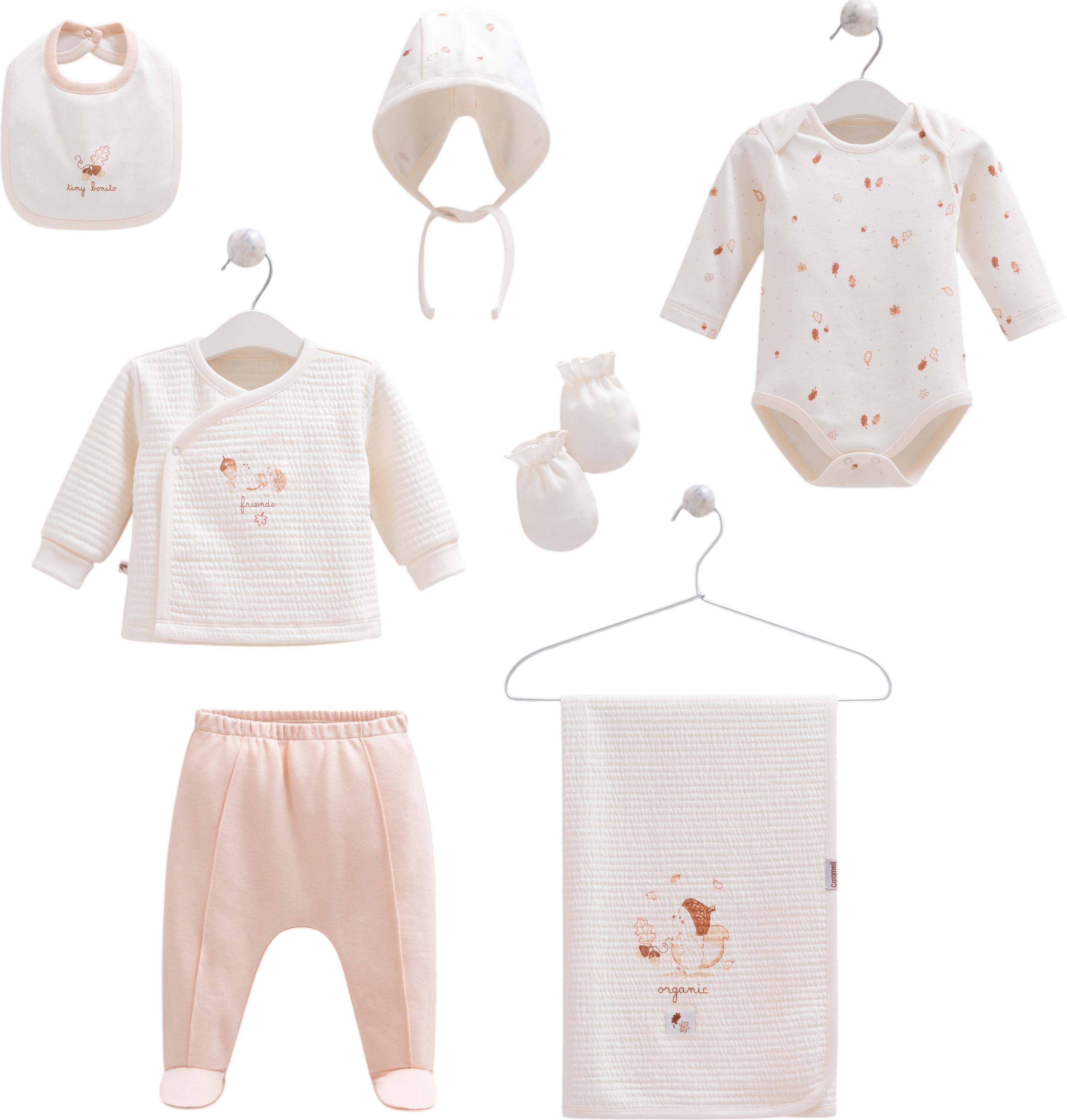 Set 7 items, series TINY ORGANIC BOY