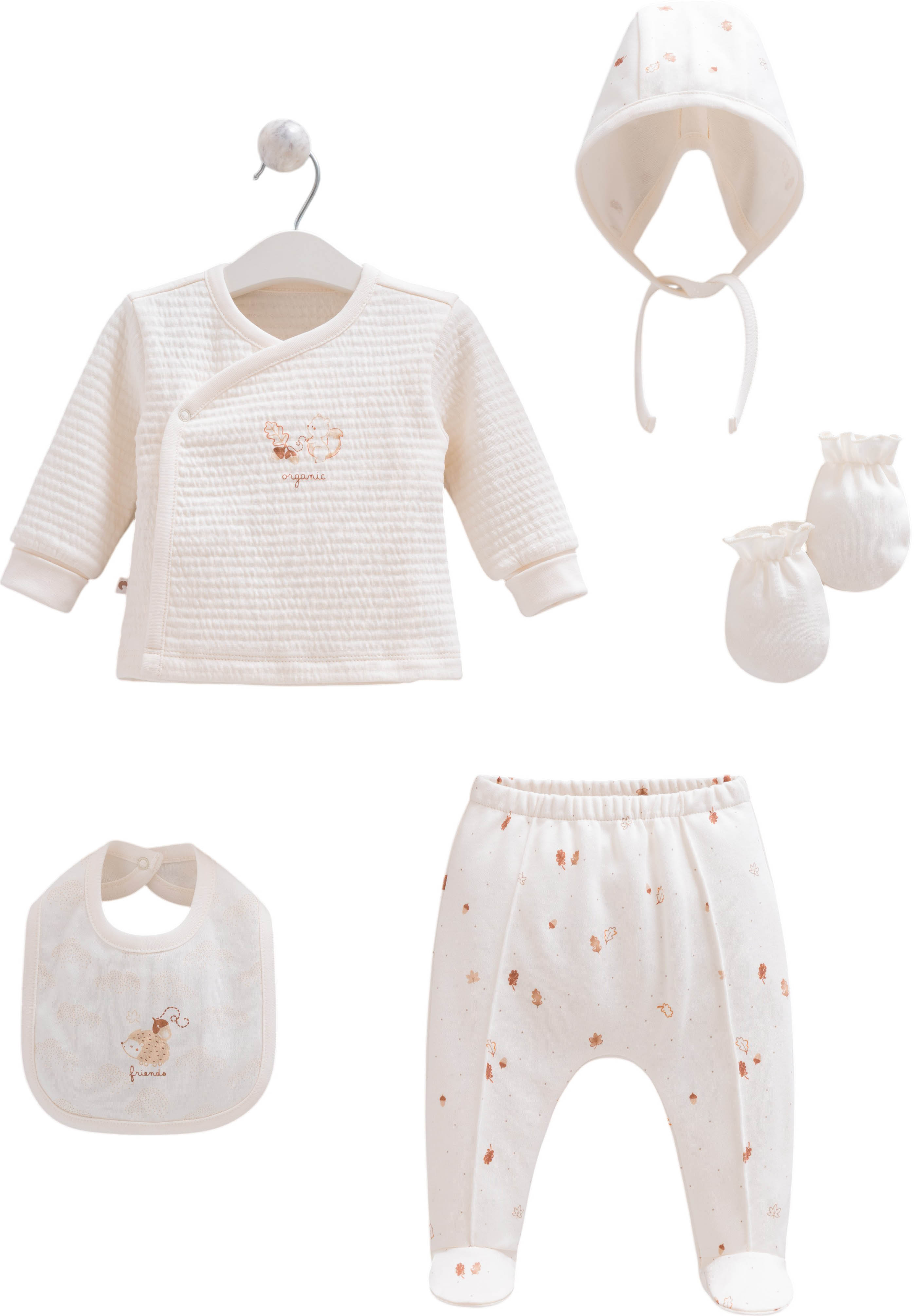 Set 5 items, series TINY ORGANIC BOY