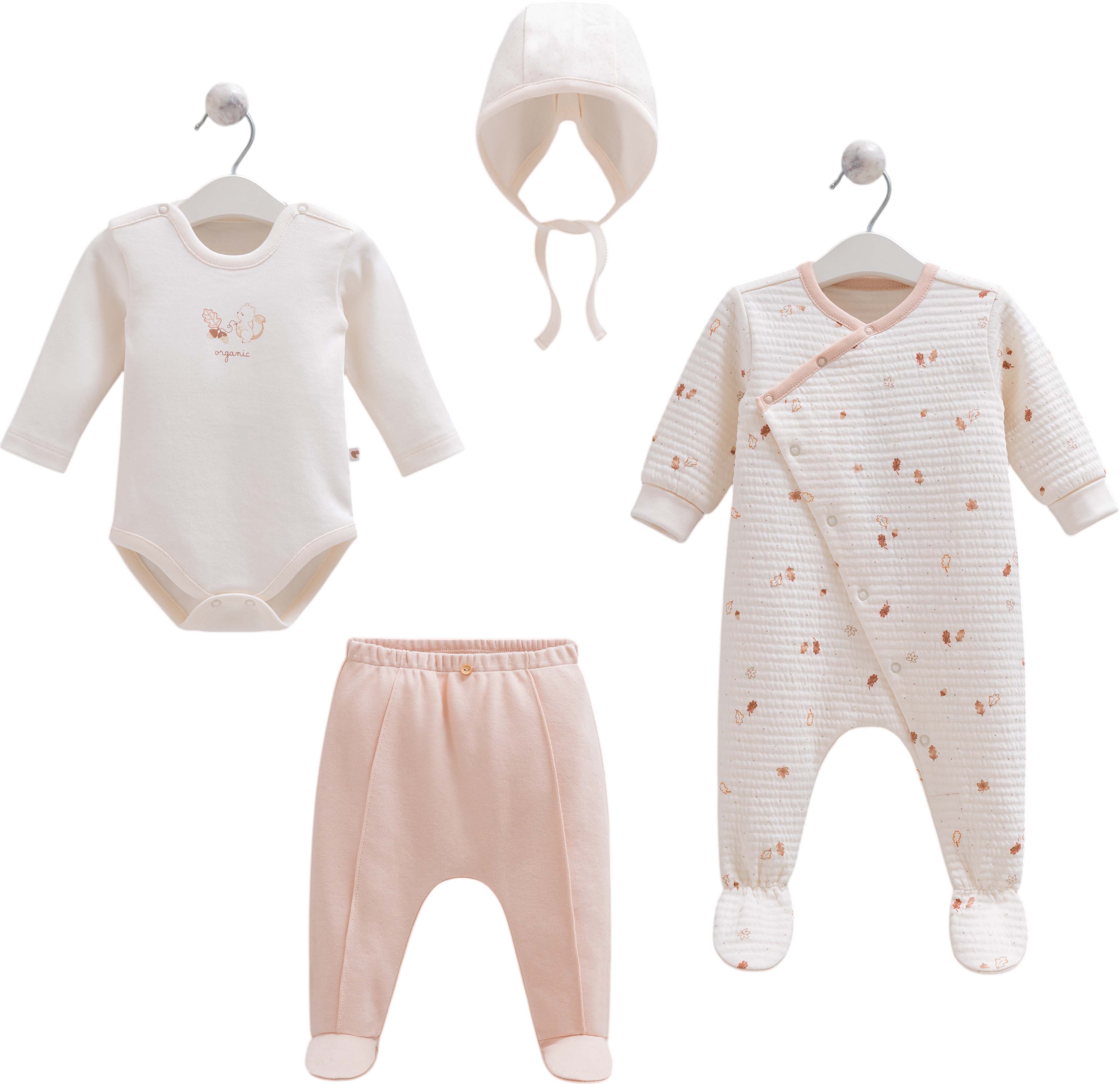 Set 4 items, series TINY ORGANIC BOY