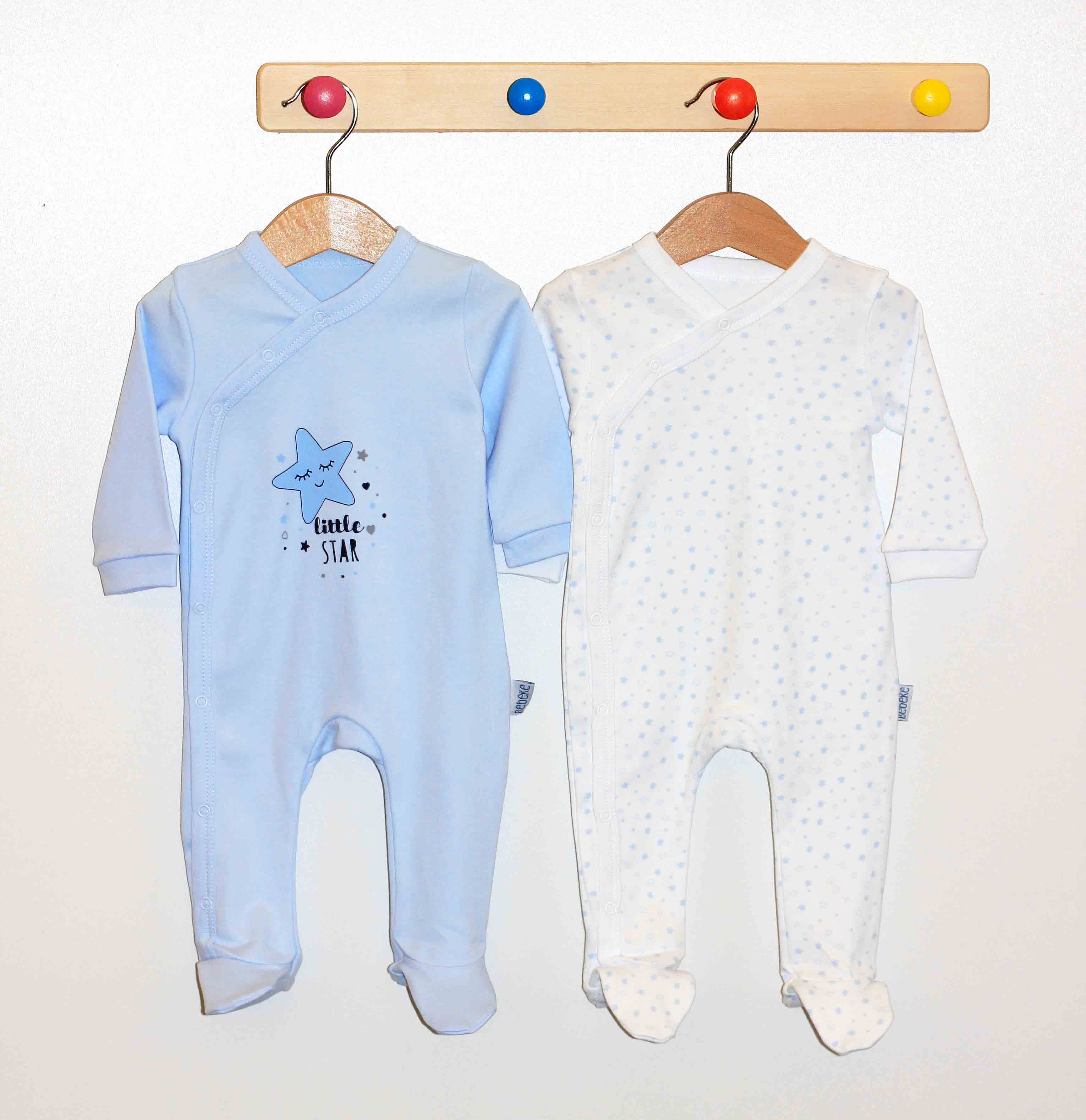 Sleeping overalls set 2pcs (pack of 3 sets) 