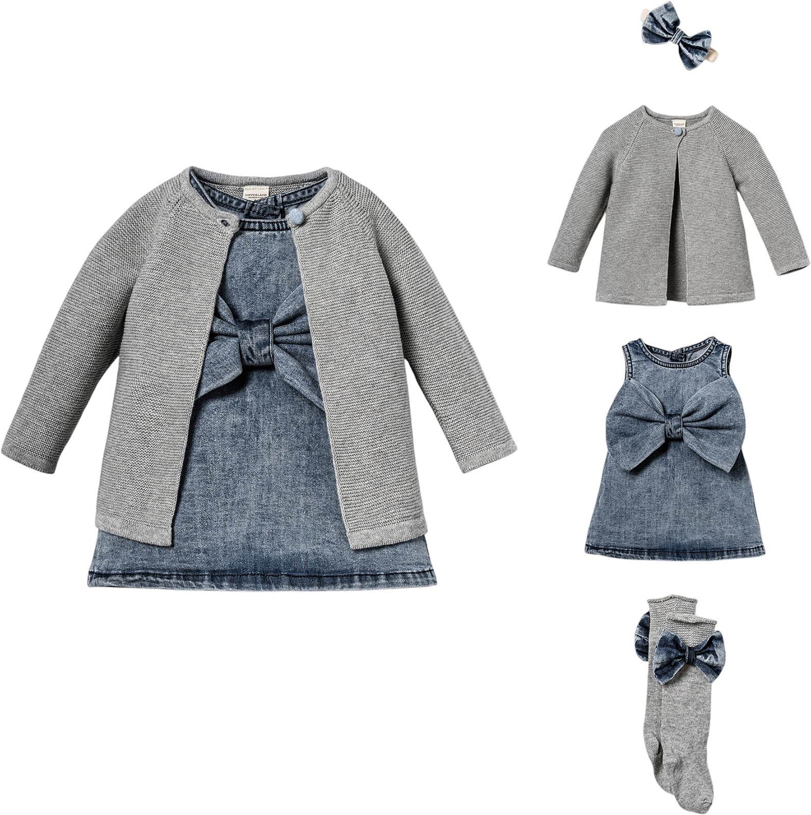 Set: Sweater + Dress + Knee-Highs + Headband