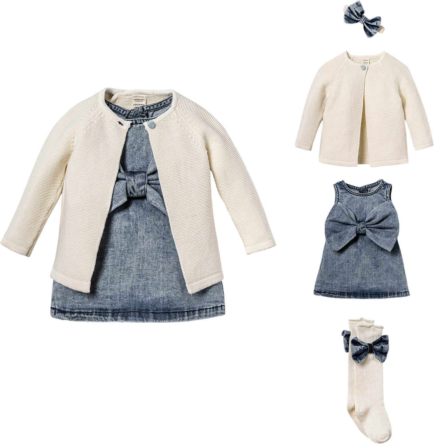 Set: Sweater + Dress + Knee-Highs + Headband